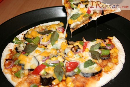 طرز تهیه پیتزا سبزیجات, نحوه پخت پیتزا سبزیجات